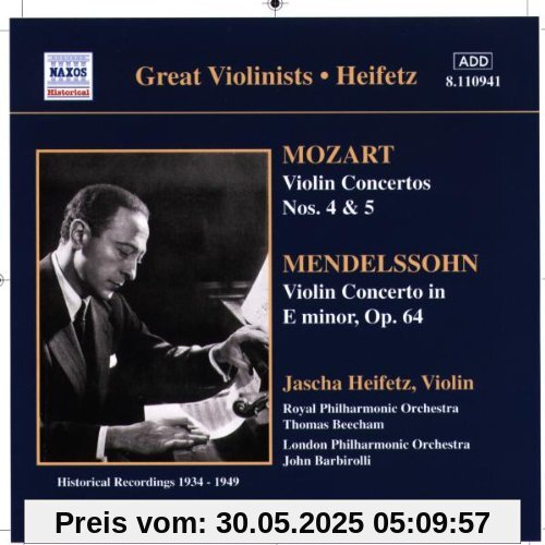 Violinkonzerte Violinkonzerte von Jascha Heifetz