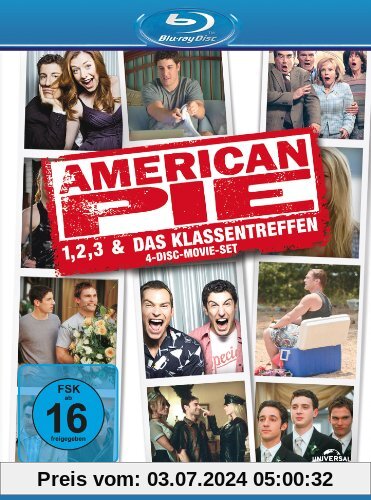 American Pie 1, 2, 3 & Das Klassentreffen [Blu-ray] [Limited Edition] [4 Blu-rays] von Jason Biggs