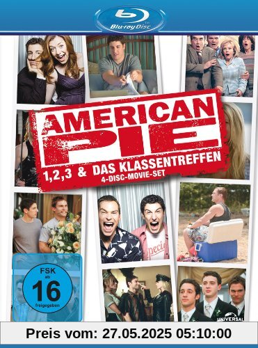 American Pie 1, 2, 3 & Das Klassentreffen [Blu-ray] [Limited Edition] [4 Blu-rays] von Jason Biggs