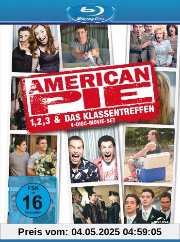 American Pie 1, 2, 3 & Das Klassentreffen [Blu-ray] [Limited Edition] [4 Blu-rays] von Jason Biggs