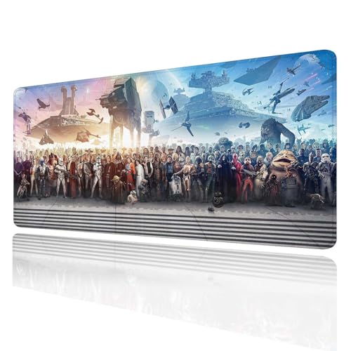 Großes Gaming-Mauspad mit der ausgewählten Schreibtischunterlage, Mauspad mit rutschfester Gummiunterseite, genähter Rahmen, tragbare Schreibtischmatte für Computertastatur, Laptop und PC, 80x39 cm Großes Gaming-Mauspad mit der ausgewählten Schreibtischunterlage, Mauspad mit rutschfester Gummiunterseite, genähter Rahmen, tragbare Schreibtischmatte für Computertastatur, Laptop und PC, 80x39 cm von Jasuine