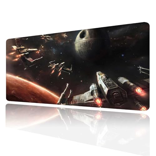 Jasuine Großes XXL-Gaming-Mauspad, Mauspad mit genähtem Rand und Rutschfester Gummiunterseite, Schreibtischunterlage für Arbeit, Büro, Schreibtischunterlage für Laptop, Computer-Tastatur und Mäuse, Jasuine Großes XXL-Gaming-Mauspad, Mauspad mit genähtem Rand und Rutschfester Gummiunterseite, Schreibtischunterlage für Arbeit, Büro, Schreibtischunterlage für Laptop, Computer-Tastatur und Mäuse, von Jasuine