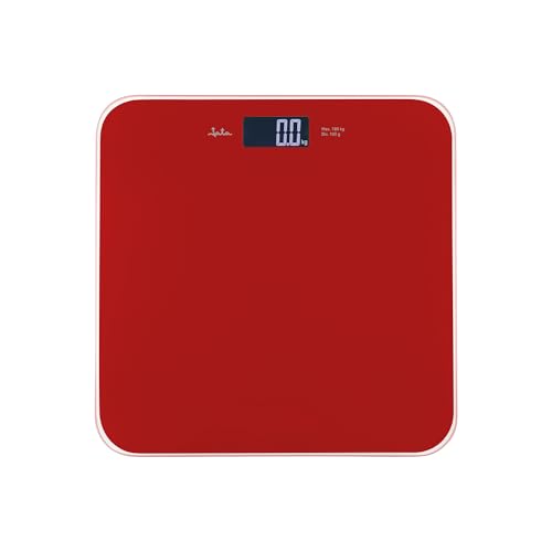 Jata Hogar HBAS1291 Digitale Badezimmerwaage, LCD-Display, bis zu 180 kg, kompakt, 28 x 28 x 2 cm, automatisches Ein- und Ausschalten, 4 Sensoren, hochpräzise Badezimmerwaage. von Jata