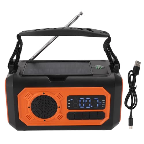 12000mAh Notfall-Wetterradio Solar-Handkurbelradio Taschenlampe Leselampe Telefon Tragbares Radio AM FM NOAA-Radio 12000mAh Notfall-Wetterradio Solar-Handkurbelradio Taschenlampe Leselampe Telefon Tragbares Radio AM FM NOAA-Radio von Jauarta