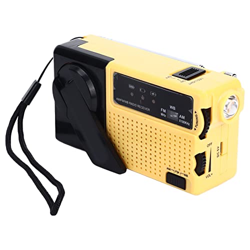 Handkurbel -Taschenlampen -Radio Tragbares Mini -AM/FM/WB -Radio mit LED -Taschenlampe, Energieeinsparung und Einfach zu Bedienender, USB -Ladung für Notrufe oder Outdoor, von Jauarta