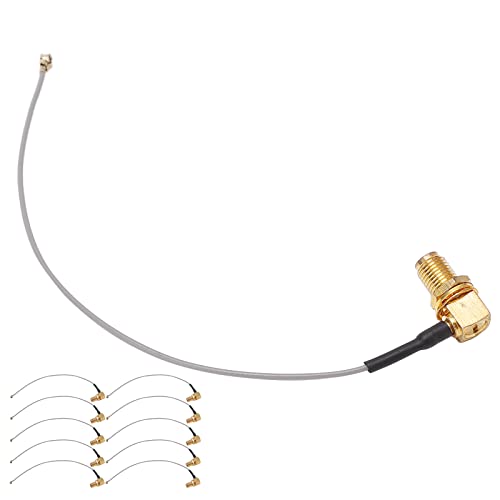 Jauarta 10 Stücke RF Koaxialkabel Rechtwinklig SMA Weiblichen Kopf zu IPX Coax Linie Stecker Set Kit Jauarta 10 Stücke RF Koaxialkabel Rechtwinklig SMA Weiblichen Kopf zu IPX Coax Linie Stecker Set Kit von Jauarta