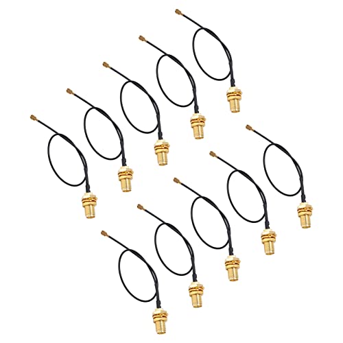 Jauarta 10pcs IPEX zu SMA -Adapter -Kabel -Messing -Kernkabel mit Hoher Stabilitätsantennenfutter für den Empfängerscanner von Jauarta