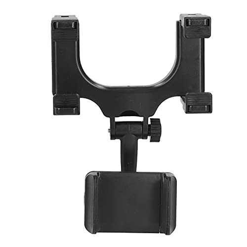 Handyhalterung Auto Rückspiegel, Auto-Rückspiegel Handyhalter 360 ° Drehbarer und Einziehbarer Autotelefonhalter, Verstellbarer Universal-Handyhalter, von Jauarta