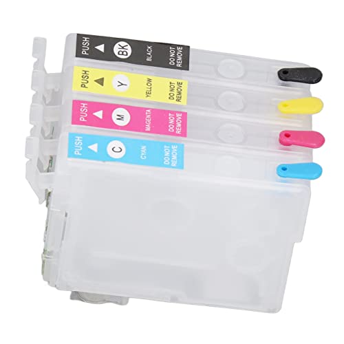 Jauarta Tintenpatronen Kompatibler Nachfüllersatz 4 Farben mit Permanentem Chip für Tintenstrahldrucker (T1711/T1712/T1713/T1714) von Jauarta