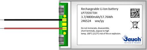 Jauch Quartz LP735977JH Spezial-Akku Prismatisch Kabel Li-Ion 3.7V 5000 mAh Jauch Quartz LP735977JH Spezial-Akku Prismatisch Kabel Li-Ion 3.7V 5000 mAh von Jauch Quartz