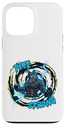 Fühl dich stark: Der mächtige Wolf V2 Hülle für iPhone 13 Pro Max Fühl dich stark: Der mächtige Wolf V2 Hülle für iPhone 13 Pro Max von Javier Francisco