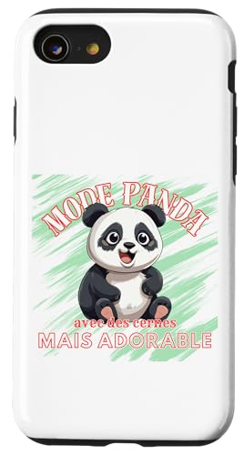 Panda-Modus: Entzückend schlafentzogen V3 Hülle für iPhone SE (2020) / 7 / 8 von Javier Francisco