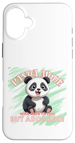Panda-Modus: Entzückend schlafentzogen V4 Hülle für iPhone 16 Plus Panda-Modus: Entzückend schlafentzogen V4 Hülle für iPhone 16 Plus von Javier Francisco