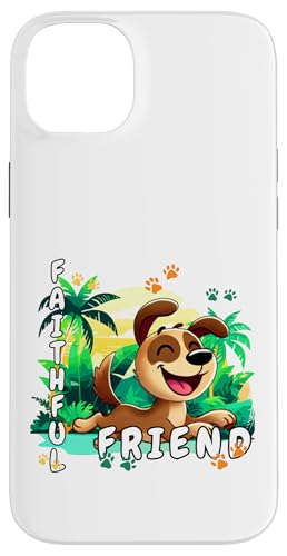 Treuer Freund: Lächeln in einer Landschaft V2 Hülle für iPhone 14 Plus von Javier Francisco