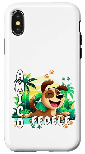 Treuer Freund: Lächeln in einer Landschaft V4 Hülle für iPhone X/XS von Javier Francisco