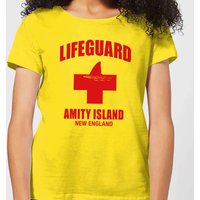 Der Weiße Hai Amity Island Lifeguard Damen T-Shirt - Gelb - M von Jaws