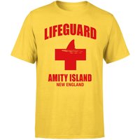 Der Weiße Hai Amity Island Lifeguard T-Shirt - Gelb - XXL von Original Hero