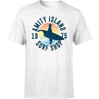 Der Weiße Hai Amity Surf Shop T-Shirt - Weiß - L von Jaws