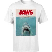 Der Weiße Hai Classic Poster T-Shirt - Weiß - 5XL von Jaws