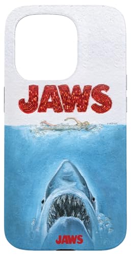 Jaws 50th Anniversary Poster Textured Style Front & Back Hülle für iPhone 15 Pro von Jaws