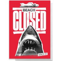 Jaws Beach Closed Greetings Card - Standard Card von Jaws