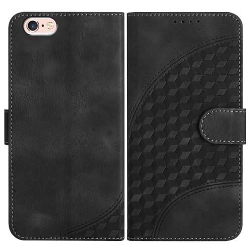 JayModCase Handyhülle für iPhone 6S Plus/iPhone 6 Plus (5,5 Zoll), mit [Kartenfach] [Standfunktion] [Magnetic] PU Leder Etui Folio Klapphülle Kompatibel mit iPhone 6S Plus - Schwarz von JayModCase