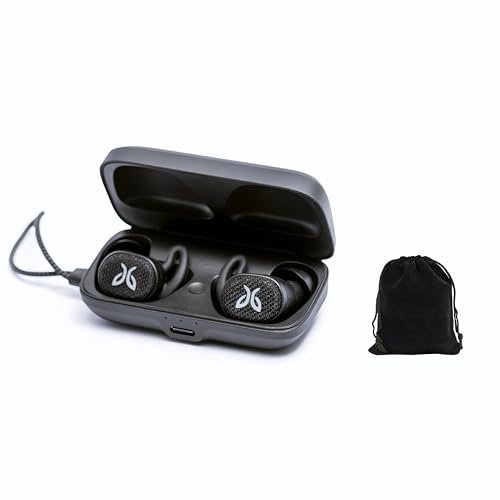 Jaybird Vista 2 SE True Wireless Bluetooth-Kopfhörer mit Ladehülle – Premium-Sound, ANC, Sport-Passform, 24-Stunden-Akku, wasserdichte Ohrhörer mit militärischer Haltbarkeit, Schwarz, inklusive Tasche von Jaybird