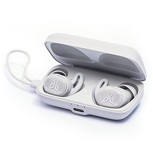 Jaybird Vista 2 – vollständig kabellose Bluetooth-Sport-Kopfhörer mit Ladecase – ANC, Sport-Fit, 24 Stunden Akkulaufzeit, robuste, wasserdichte Ohrhörer in Militärqualität, Hohe Audioqualität - Weiß von Jaybird