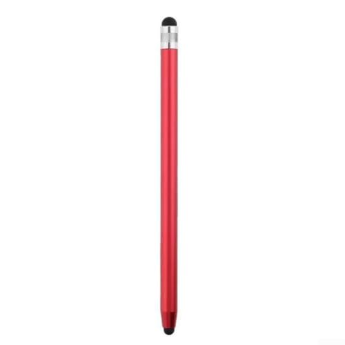 Doppelseitiger Silikonkopf-Stylus-Stift am besten für Tablets, Handys, Gamepads, keine Fingerabdrücke (rot) von Jayruit