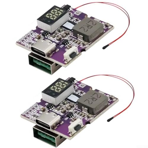 Fast Charge Solutions 2 x Powerbank-Module mit 22 5 W, entworfen für maximale Effizienz und Sicherheit (A+C Digitalanzeige) von Jayruit