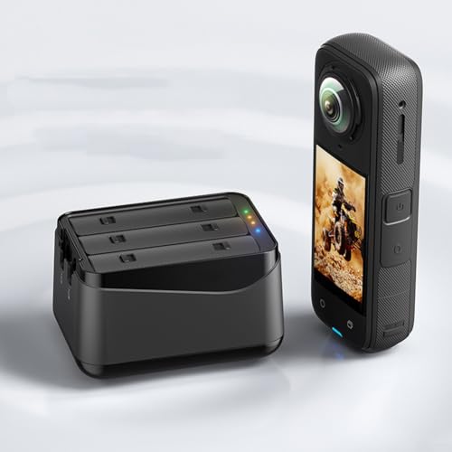Kamera Tragbare Ladestation für Insta360 X5, 3-Batterie-Ladebox Aufbewahrungskoffer Action Kamera Zubehör Ladestation Kamera Tragbare Ladestation für Insta360 X5, 3-Batterie-Ladebox Aufbewahrungskoffer Action Kamera Zubehör Ladestation von Jayruit