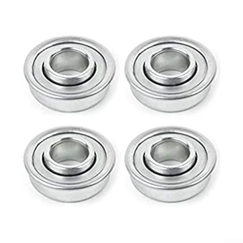 Jayruit Radlager für Rasenmäher, 12,7 mm x 28,6 mm, Metall, Silber, 4 Stück Jayruit Radlager für Rasenmäher, 12,7 mm x 28,6 mm, Metall, Silber, 4 Stück von Jayruit