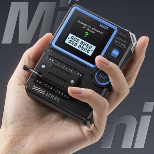 Jayruit Transistor-Tester, LCR-P1 Transistor-Tester, Dioden-Trioden-Kapazitätswiderstandsmesser, LCR ESR-Messgerät, unterstützt NRC Infrarot-Signal-Dekodierung von Jayruit