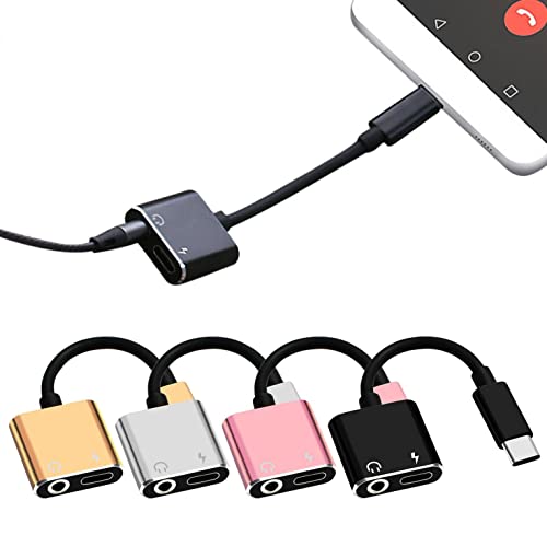 USB Type C auf 3.5mm Audio Adapter und Laden, 2 in 1 Typ C 3.5mm Klinke Kopfhörer Stereo Earphone Adapter und Schnellladung Kompatibel mit Huawei P40 P30/Xiaomi 10/Samsung S21 S20/iPad Pro 2021 von Jaysis