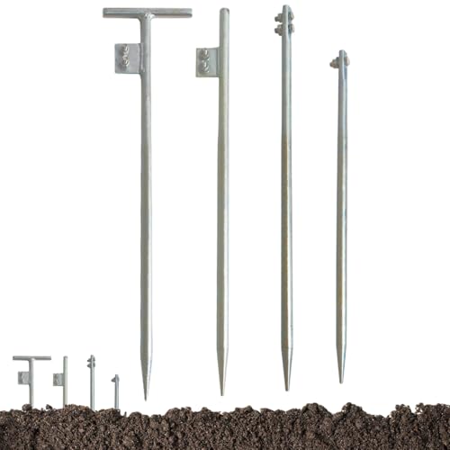 Erdungsstange Jshaped 24 Zoll rostbeständiges, verzinktes Metallstab für Haushaltsstrahl -Solarzable Erdungsstange Jshaped 24 Zoll rostbeständiges, verzinktes Metallstab für Haushaltsstrahl -Solarzable von Jcasbdn