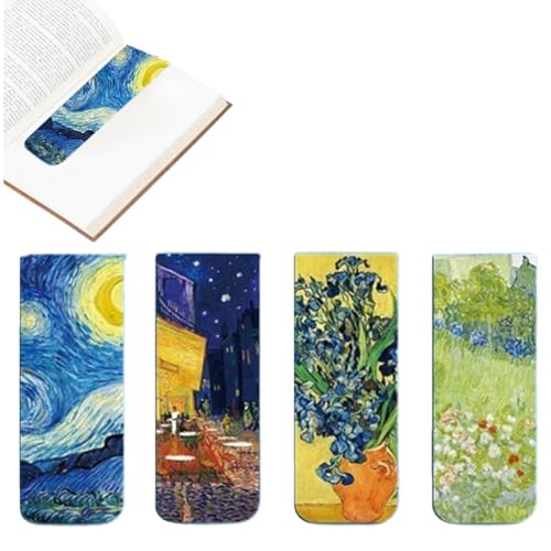 4 Stück kreative weltberühmte Gemälde Monet Van Gogh Vintage Style literarische Kunst Buchseite Halter, kreative Lesezeichen, geeignet für Studenten, Lesen, Lehrer, Home Office, Schule, Malerei 4 Stück kreative weltberühmte Gemälde Monet Van Gogh Vintage Style literarische Kunst Buchseite Halter, kreative Lesezeichen, geeignet für Studenten, Lesen, Lehrer, Home Office, Schule, Malerei von JchEnye