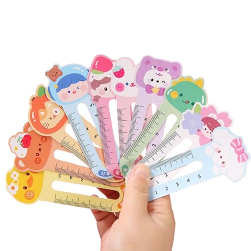 JchEnye 50 Stück Cartoon Cute Animal Lesezeichen, Mini Lineal Lesezeichen, 2 in 1 Multifunktions-Lesezeichen, Papier-Lesezeichen JchEnye 50 Stück Cartoon Cute Animal Lesezeichen, Mini Lineal Lesezeichen, 2 in 1 Multifunktions-Lesezeichen, Papier-Lesezeichen von JchEnye