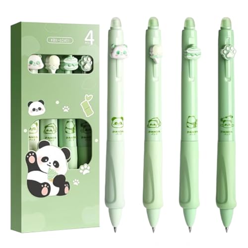 JchEnye Radierbares Kugelschreiberset mit 4 Tierstiften Panda Pfote Eistorte - Kugel am Ende zum Entfernen der Tinte - Blaue Kugelschreiber - Radierbare Kugelschreiber JchEnye Radierbares Kugelschreiberset mit 4 Tierstiften Panda Pfote Eistorte - Kugel am Ende zum Entfernen der Tinte - Blaue Kugelschreiber - Radierbare Kugelschreiber von JchEnye