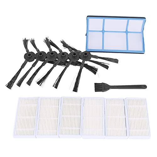 Jdeijfev Staubsaugerfilter-Set für Roboter-Staubsauger V3 V3S V5 V5S, Pro Roboter-Staubsaugerfilter und 6 Seitenbürsten und 1 Primärfilter und 1 Bürste von Jdeijfev