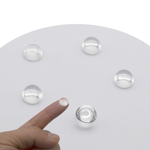 Jeada Optische Glaslinse, 15 mm, flach-konvexe Linse, ohne Kantenfokussierung, LED-Konvexlinse für LED-Taschenlampe, Fahrradscheinwerfer, transparent (Φ15 mm x H 7,3 x F10) von Jeada