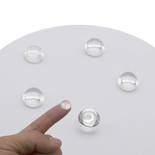 Jeada Optische Glaslinse, 19,3 mm, flach-konvexe Linse ohne Kantenfokussierung, LED-Konvexlinse für LED-Taschenlampe, Fahrradscheinwerfer, transparent, 5 Stück (Φ19,3 mm x H 4,5 x F37) von Jeada