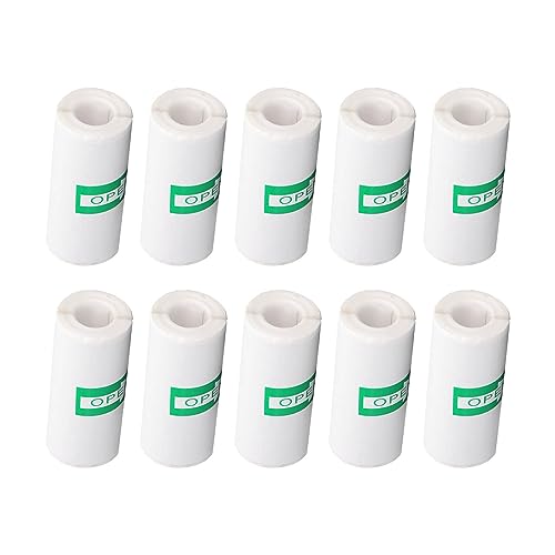 10 Rollen 57x25mm weiß Druckbare Quittungsaufkleber Selbstkleberpapier, Tintenloses -Etikett für Thermischen Drucker, Starker Klebstoff für Zuhause, Schule, Büro, mit 10 Rollen 57x25mm weiß Druckbare Quittungsaufkleber Selbstkleberpapier, Tintenloses -Etikett für Thermischen Drucker, Starker Klebstoff für Zuhause, Schule, Büro, mit von Jeanoko