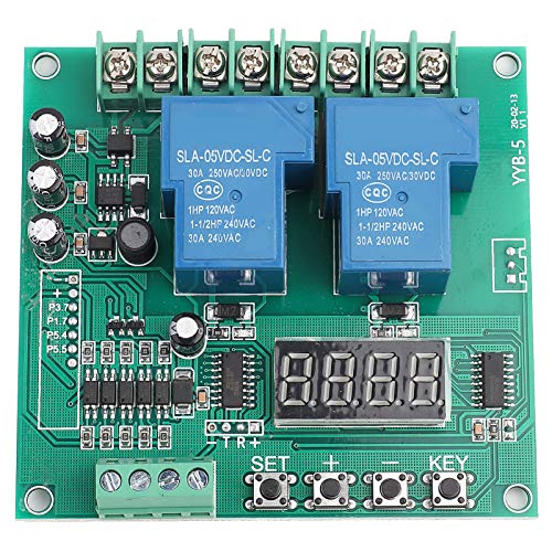 12V 24V YYB-5 Motorsteuerung 0,1 Sekunden bis 999 Minuten Vorwärts- / Rückwärtssteuerplatine Neu für Steuer-2-Wege-Magnetventil und andere Betriebsabläufe von Jeanoko