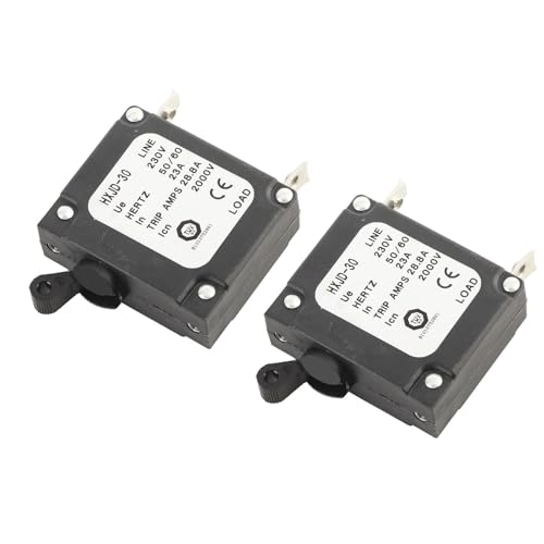23A Generator Circuit Breaker Benzingeneratoren, Eisenhalteszubehör mit Ein/Aus -Schalter, Hohe Empfindlichkeit und Zuverlässige Leistung für Generatoren, Einfach zu Tragen und 23A Generator Circuit Breaker Benzingeneratoren, Eisenhalteszubehör mit Ein/Aus -Schalter, Hohe Empfindlichkeit und Zuverlässige Leistung für Generatoren, Einfach zu Tragen und von Jeanoko