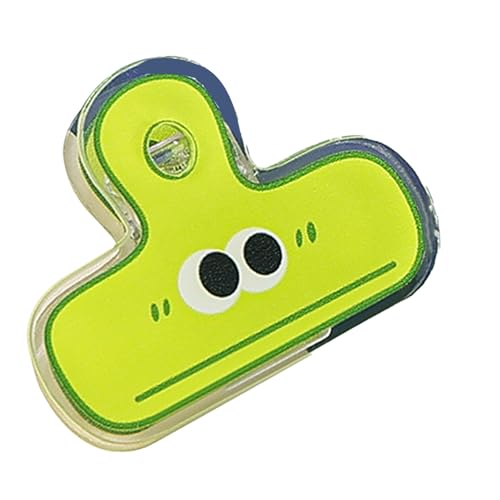 Acryltransparente Plastik -Cartoon -Ordner Sturdy Organizer Ordner Klemmen für Büro mit Niedlichem Muster Design Leichtes Tragen Leicht in Beutel Verhindern, Dass Papier von Jeanoko