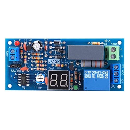 Jeanoko JK13P Genaues Timer-Relaismodul 220 V AC-Verzögerungsrelais Rote Digitalröhre 1-99 Sekunden/1-99 Minuten Zeitbereichsverzögerungs-Zeitrelais für die automatische Steuerung Jeanoko JK13P Genaues Timer-Relaismodul 220 V AC-Verzögerungsrelais Rote Digitalröhre 1-99 Sekunden/1-99 Minuten Zeitbereichsverzögerungs-Zeitrelais für die automatische Steuerung von Jeanoko