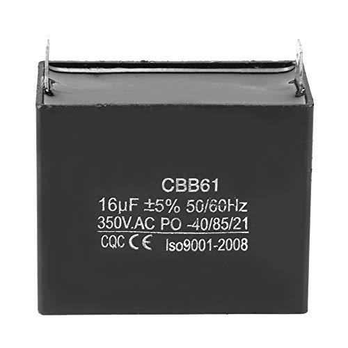 Startkondensator CBB61 Motor Laufkondensator Generator Verlustarmer Laufkondensator CQC 350V AC 16uF 50/60Hz Geringe Leckage für Bürstenlose Gas- und Dieselgeneratoren Startkondensator CBB61 Motor Laufkondensator Generator Verlustarmer Laufkondensator CQC 350V AC 16uF 50/60Hz Geringe Leckage für Bürstenlose Gas- und Dieselgeneratoren von Jeanoko