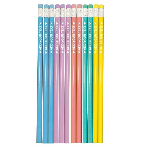 JeathFea Bleistifte Personalisierte bedruckt mit Ihrem Namen oder Text, Spaß Schule, Bürobedarf für Jungen, Mädchen, Jugendliche für Erwachsene Pack von 12 JeathFea Bleistifte Personalisierte bedruckt mit Ihrem Namen oder Text, Spaß Schule, Bürobedarf für Jungen, Mädchen, Jugendliche für Erwachsene Pack von 12 von JeathFea