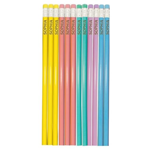 JeathFea Bleistifte Personalisierte bedruckt mit Ihrem Namen oder Text, Spaß Schule, Bürobedarf für Jungen, Mädchen, Jugendliche für Erwachsene Pack von 12 JeathFea Bleistifte Personalisierte bedruckt mit Ihrem Namen oder Text, Spaß Schule, Bürobedarf für Jungen, Mädchen, Jugendliche für Erwachsene Pack von 12 von JeathFea