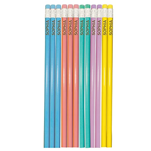 JeathFea Bleistifte Personalisierte bedruckt mit Ihrem Namen oder Text, Spaß Schule, Bürobedarf für Jungen, Mädchen, Jugendliche für Erwachsene Pack von 12 JeathFea Bleistifte Personalisierte bedruckt mit Ihrem Namen oder Text, Spaß Schule, Bürobedarf für Jungen, Mädchen, Jugendliche für Erwachsene Pack von 12 von JeathFea